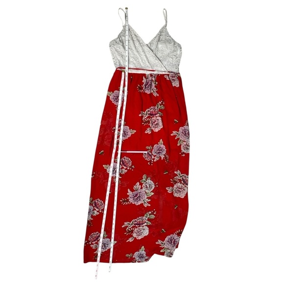 Lily Rose White and Red Maxi Dress - Picture 9 of 13